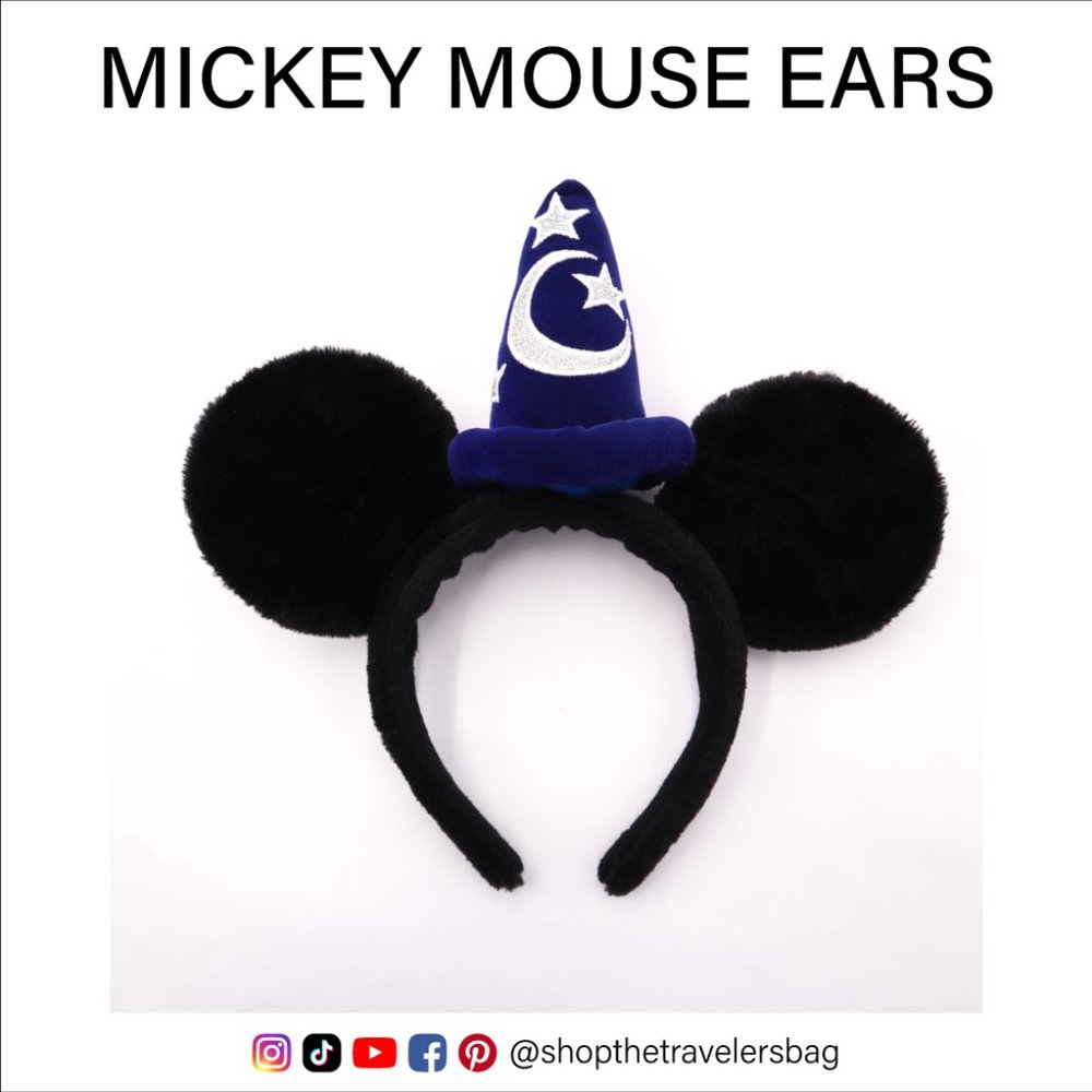 Disney Mickey Mouse Ears Sorcerer's Hat Headband